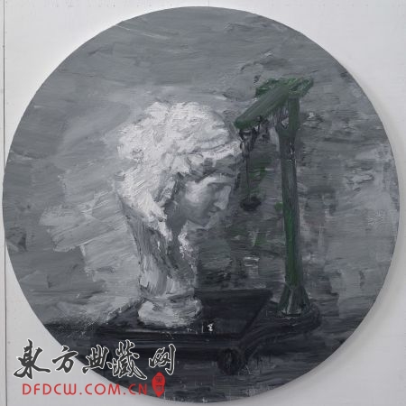 ӺͰ˹Scale and Arias, ͻ oil on canvas, ֱ Diameter 200cm2014