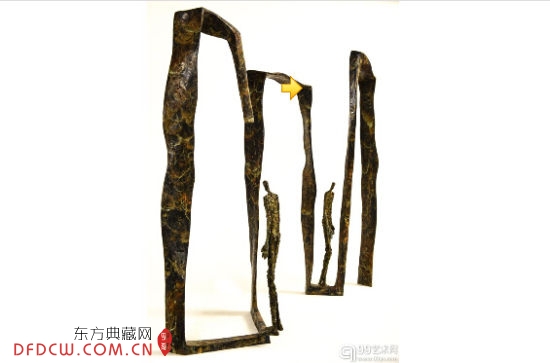 Val, Corridor II, Bronze, 56 x 53 x 13 cm, 2014. REDSEA Gallery from Singapore