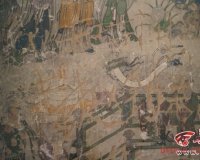 榆林万佛洞明代壁画遭涂鸦 门口仅一老人看门