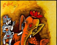 告别印度毕加索:侯赛因作品在V&A展出