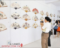刘石营百幅扇面画展在故城画院举行