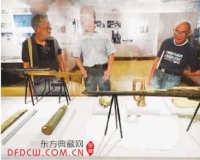 中山舰出水文物勃朗宁手枪等在上海展出