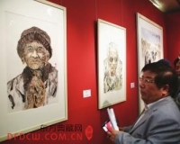 朱军兰州办画展 水均益孙茜助阵(图)