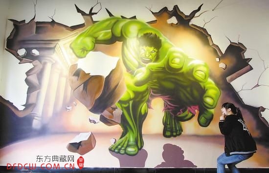 震撼3D壁画亮相连云港 真实感强如身临其境