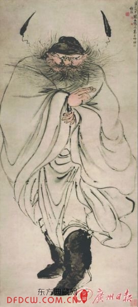 《怒容钟馗图》