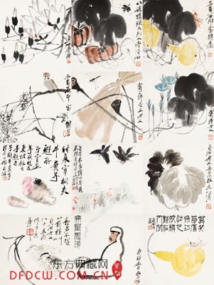 齐白石 花虫人物册