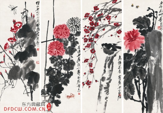 齐白石《花鸟》1250万落槌