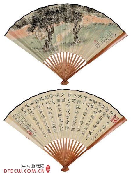 申石伽《南屏晚钟、行书》