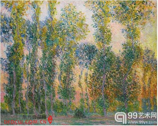 莫奈《Les Peupliers à Giverny》