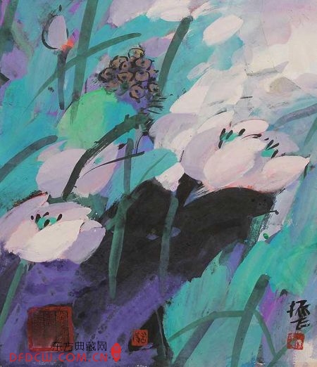 荷花 落槌价50000元