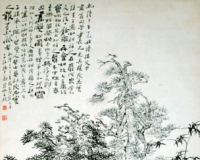 齐鲁瑰宝推选大赛之文物6号:清郑燮《双松图》轴