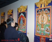 郑希林国画作品展开幕:在唐卡中加入国画画法