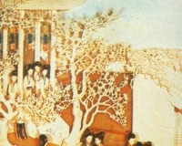 清仿周制《月夜清游图》牙雕赏析