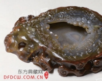 玉雕师新作品玛瑙笔洗贺新年