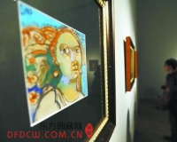 艺术家皮埃尔·卡隆画展开幕 被评借油画卖萌