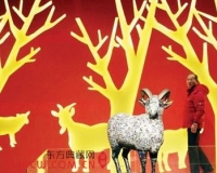 3000多岁商代青铜三羊罍展出(图)