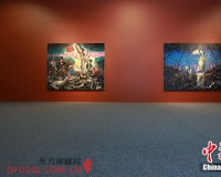 艺术家曾梵志个展另类开幕:门口架炉子烤串