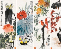 齐白石《花鸟四屏》被指赔钱