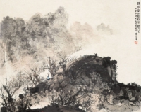 敬华拍卖:傅抱石山水画中的别样风景