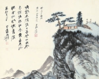 驰翰2014春拍张大千《登山临水》140万落槌
