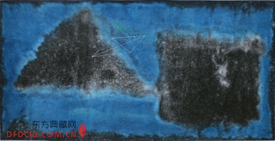 穿越哲学的行旅 何灿波 50×100CM 纸本设色 2013年
