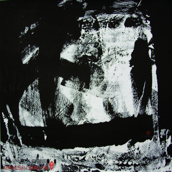 墨象·****系列之三 李庚 69×69CM 纸本水墨 2014年