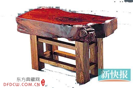 《江南可采莲》茶台 越南黄花梨 
