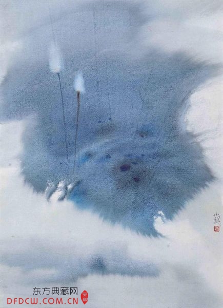张小纲（b.1955） 荷·趣（拍品编号：67）落槌价38000元（联拍在线网上成交）