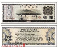 价廉物美的外汇兑换券