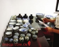 厦门海关查获174件进境文物 多为明清时瓷器(图)