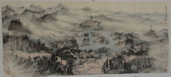 墨馥开新水墨作品展在山东尚博当代美术馆开幕