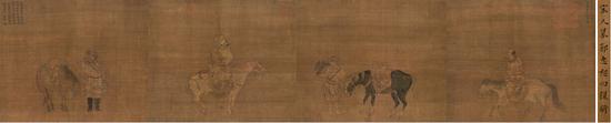 《宋人摹郭忠恕四猎骑图》赏析