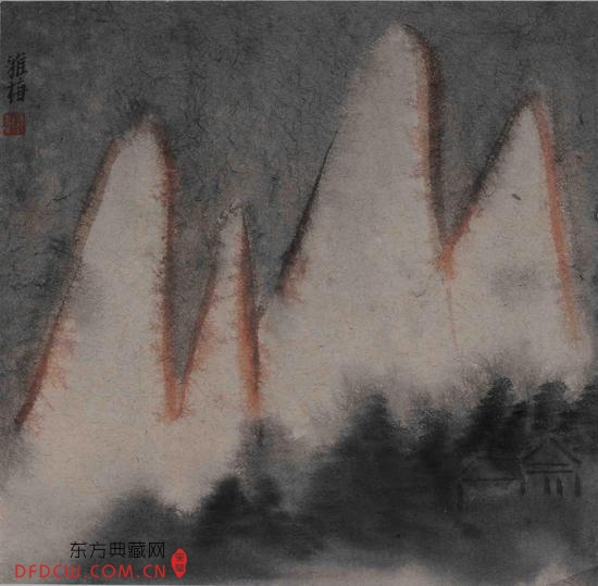 ÷ ɽǱ塷 36x35cm ֽˮī 2015