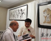 首届中美国际文化艺术品交流展在纽约开幕
