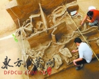 河南南水北调出土10万余件珍贵文物 含金头饰(图)
