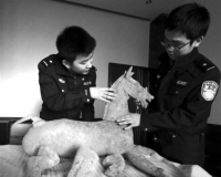 偶然发现古墓葬:挖出东汉青铜马