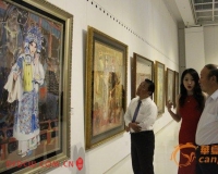 米巧铭京剧油画展内蒙古开幕