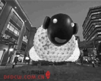 羊年送祝福 超大型作品三羊开泰亮相(图)