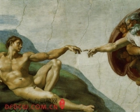 米开兰基罗的杰作《创造亚当》