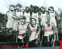 城市景观雕塑装点苏州河岸线