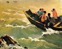 油画《打靶归来》全国拔头筹