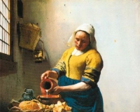 维米尔:《倒牛奶的女仆》