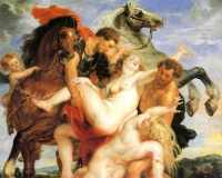 鲁本斯:《抢夺留希波斯的女儿们》