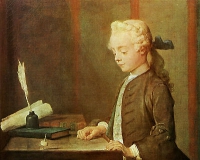 夏丹油画:玩陀螺的儿童