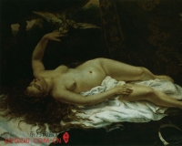 库尔贝:《女人与鹦鹉》