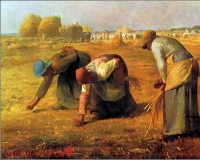 米勒的经典油画《拾穗者》