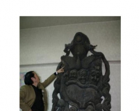 最大的整木雕傩面具:中国傩面具王