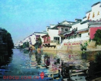 乌克兰画家笔下的浓浓运河情