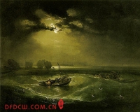 特纳的油画《海上的渔夫》