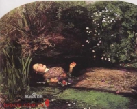 米莱斯的油画《奥菲丽亚》